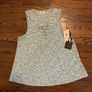 NWT Takara lace up tank top size M